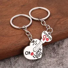 Chaveiros De Casal , Pingentes De Metal Criativos " Segentemente Apaixonados Por Você " , Piercing De Uma Flecha , Chave