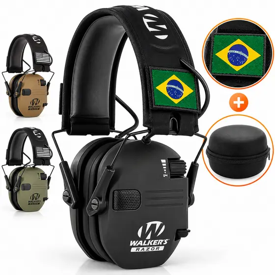 Protetor Auditivo Eletrônico Inteligente Para Caçar Fones De Ouvido Ativos De Tiro Proteção Auditiva