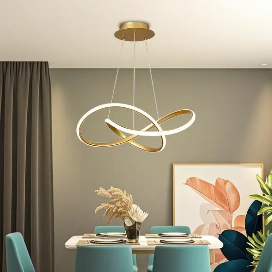 Lustre 3 Cores Lâmpada Do Teto Led Pingente Moderno Corredor Sala Estar Quarto