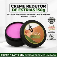 Creme Para Estrias 150g Redutor Clareador Anti Estrias Brancas Vermelhas Hidratante Corporal L&Beauty