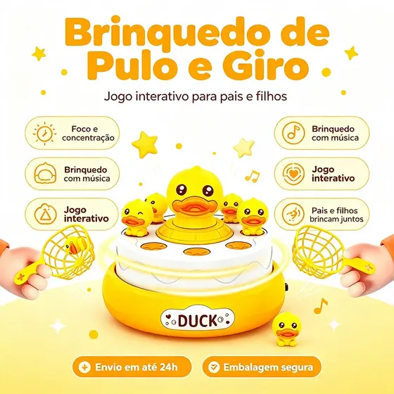 Plataforma Giratória e Saltitante com Música, Jogo de Bolinhas, Brinquedo Sensorial Infantil, Estimula Concentração