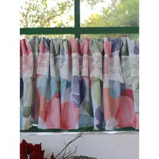 Cortina curta Blackout estilo Pastoral sem perfuração, cortina de janela pequena, meia cortina de Velcro, à prova de poe