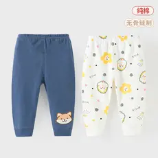 Bebê recém-nascido puro algodão calças compridas das mulheres dos homens calças desossadas crianças calças de pijama pri
