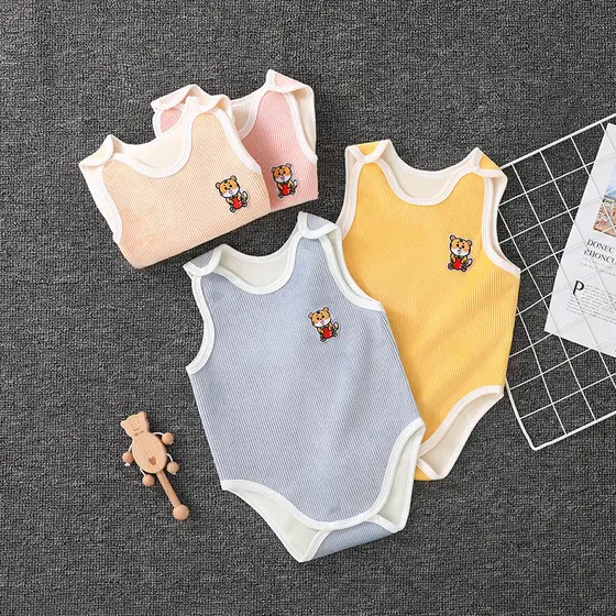 Peido roupas do bebê outono inverno forro de lã engrossado colete térmico Bottoming proteção da barriga roupas recém-nas