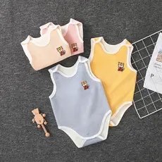 Peido roupas do bebê outono inverno forro de lã engrossado colete térmico Bottoming proteção da barriga roupas recém-nas
