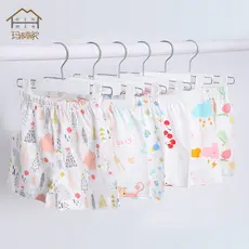 Shorts de bebê respirável arquivo de dupla utilização infantil algodão puro moda confortável Homewear calças de pijama c