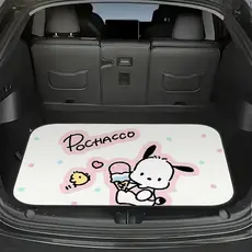 1 Sanrio Pochacco Tapete de porta-malas de carro antiderrapante Tapete resistente para animais de estimação Tapete de pr