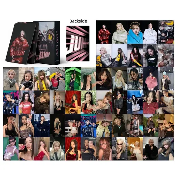 55pcs BP Alter Ego AMORTAGE Cartões Lomo Holográficos A Laser Álbum De 7o Aniversário As Meninas World Tour BPTG Photoca