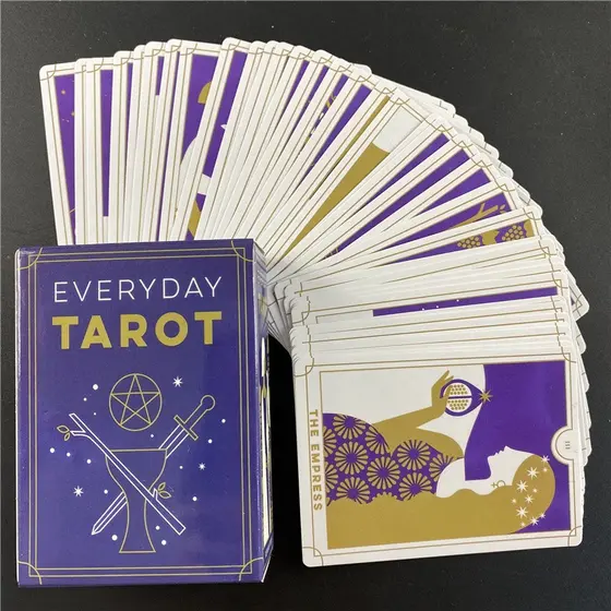 Novo 2021 Cartas Para Todos Os Dias Antigas Wisdom Of Tarot/Divação/Versão Inglês/Jogo De Tabuleiro/Organização