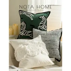 Nordic ins estilo High-End travesseiro modelo sala de estar sofá travesseiro quarto das crianças fronha bordado Zebra al