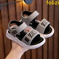 Crianças sandálias meninos 2025 novo estilo verão crianças sola macia antiderrapante bebê 1-2 meninos meninas sapatos de