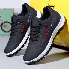 Sapatos masculinos impermeáveis antiderrapantes sapatos da moda primavera verão novos sapatos casuais de sola macia têni