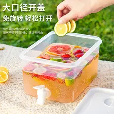 Balde de chá de leite tenda comercial com torneira limão frutas chá ameixa azeda recipiente de sopa de qualidade aliment