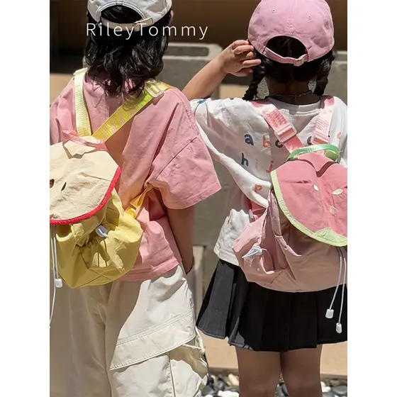 Britânico RileyTommy Crianças Dos Desenhos Animados Mochila Leve Meninos Meninas Ao Ar Livre Dopamina Viagem Pequena Moc