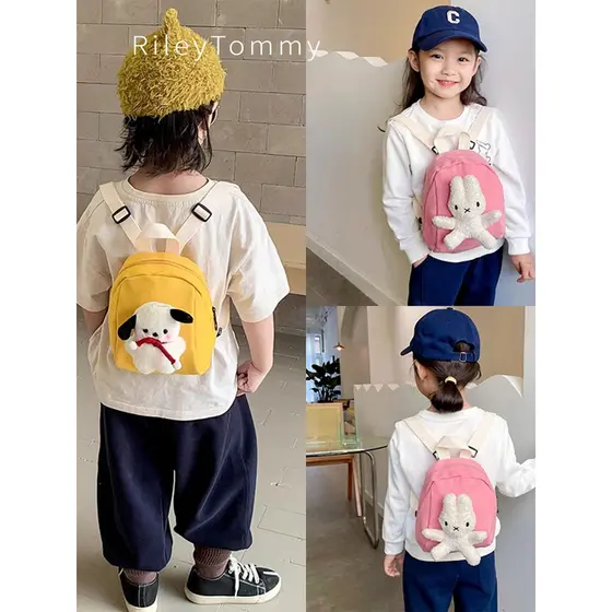 Britânico RileyTommy mochila jardim de infância menino dos desenhos animados lona crianças meninas nova Mini crianças mo