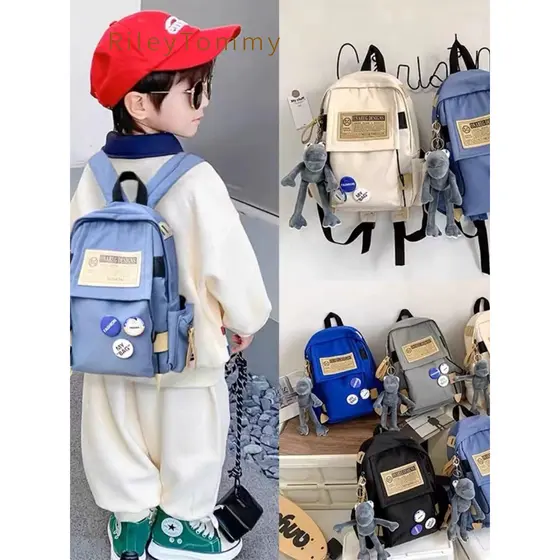Mochila escolar infantil britânica RileyTommy de primeira série para estudantes, mochila Fashion para meninos e meninas,