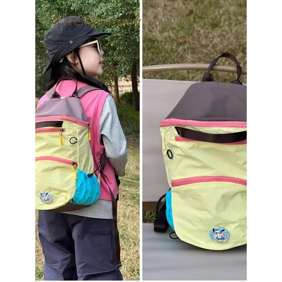 Britânico RileyTommy crianças Ultra-leve lazer ao ar livre mochila de viagem ciclismo montanhismo saco mão transportar