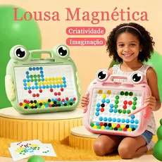 Magnética Prancheta Lousa Mágica Caneta Infantil Educativo Autismo Cartelas Rã Jacaré 14/20 Desenho
