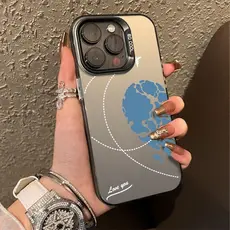 Pareja amor moda teléfono caso Capinha Para iPhone 17 16 15 14 13 12 11 X XS XR 7 8 Pro Max Plus Escudo de proteção anti