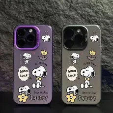 Snoopy Good anti-impacto impresso UV 16 17 pro max PCsimples Capinha Capa Para iphone 7 8 11 12 13 14 15 resistente anti