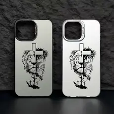Capa De Telefone IMD estilo jovial feminino crucifixo Compatível Com IPhone16 17 15 14 12 11 13PROMAX XR XS Plus animaçã