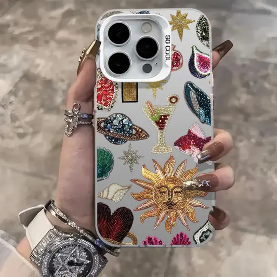 Sol con estilo Capinha Para iPhone 17 16 15 14 13 12 11 X XS XR 7 8 Pro Max Plus Escudo de proteção anti-queda