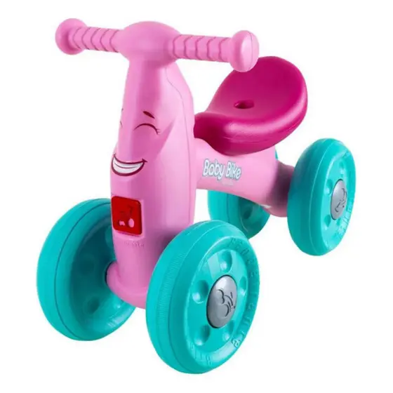 Bicicleta Equilíbrio Joy Rosa Infantil | 1 ou 2un | Treino Sem Pedal | Pronta Entrega