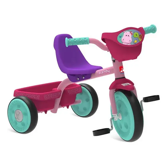 Triciclo Bandy com Cestinha | Design Sofisticado | 1 ou 2 Unidades | Acabamento Premium