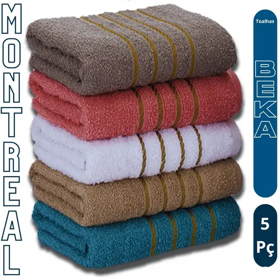 Kit Toalhas Banho Banhão 70x140 Montreal | 1/2/3 Unidades | Alta Absorção