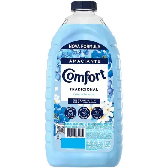 Amaciante Comfort Explosão Azul 1.8L | 1/2/3 Un | Diluído