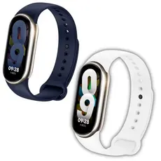 KIT 2 Pulseira De Silicone Para Smartwatch Mi Band 8 Compatível MiBand 9 Sport MI Band 10