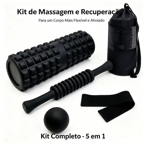 Rolo de Liberação Miofascial Espuma Densa Massagem Profissional para Treino e Relaxamento