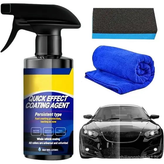Cera em Spray para Polimento e Revestimento Cerâmico Automotivo, Novo Agente de Revestimento Automotivo de Ação Rápida 2