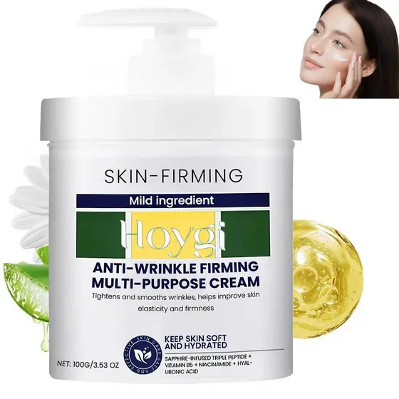 Creme Avançado Firmador e Redutor de Rugas, Creme Multiuso Anti-Rugas para Todos os Tipos de Pele. (1 Garrafa) BCEU