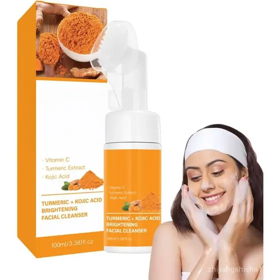 Gevona Pure Glow Cleanser, Sabonete Facial Iluminador com Escova Macia, Fórmula Suave e Radiante, 100ml, Para Todos os T