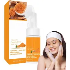 Gevona Pure Glow Cleanser, Sabonete Facial Iluminador com Escova Macia, Fórmula Suave e Radiante, 100ml, Para Todos os T