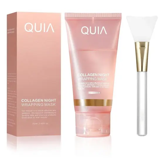 Máscara Facial Coreana QUIA, Máscara Peel Off de Colágeno, Máscara Facial para Cuidados com a Pele - Máscara Facial Core