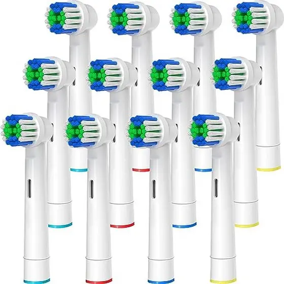 Cabeça de escova de dentes de reposição compatível com Oral B Braun, 12 cabeças de escova de dentes elétrica profissiona