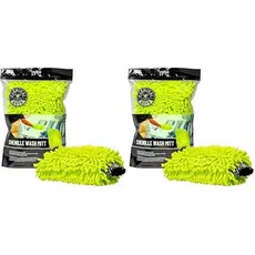 cal Guys Chenille Premium Luva De Lavagem De Microfibra Sem Arranhões Para Carros-Verde Limão , Ultramacia , Acabamento
