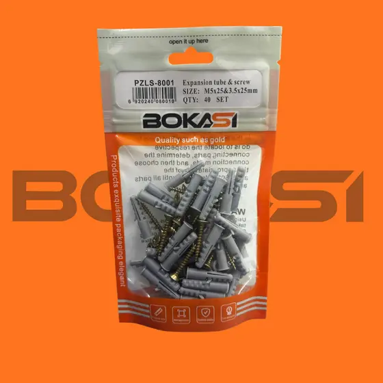 Kit 40 Buchas + Parafusos M5 e 3.5x25mm – Fixação Forte para Parede | Alta Qualidade BOKASI