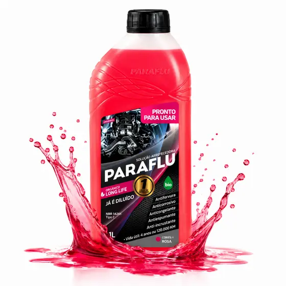 Aditivo Radiador Paraflu Pronto Uso Rosa 1l Litro Original