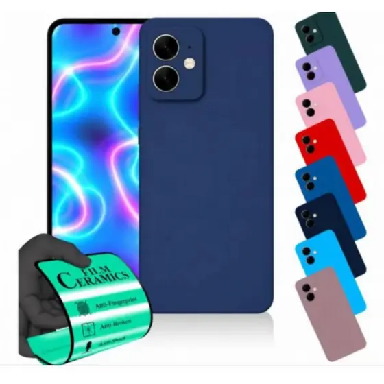 Kit Capinha  + Película Galaxy A06 5G Capa  Anti Impacto Samsung Proteção Premium