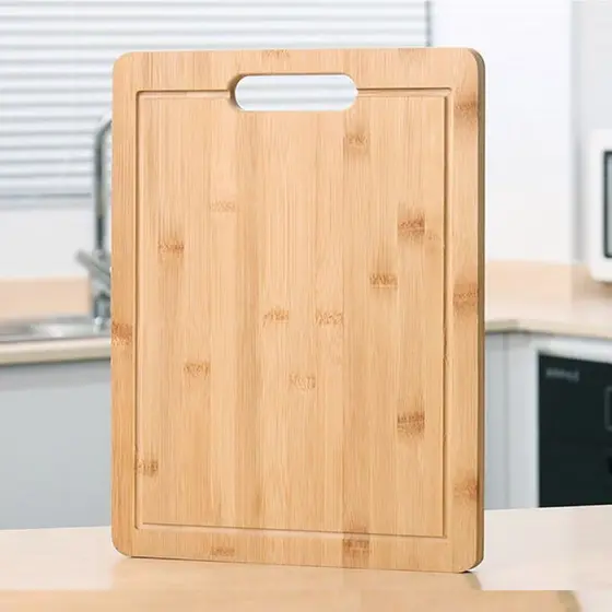 Tábua De 100% bambu Grande para Carne Legumes fruta Ecológico Bambu Com Alça