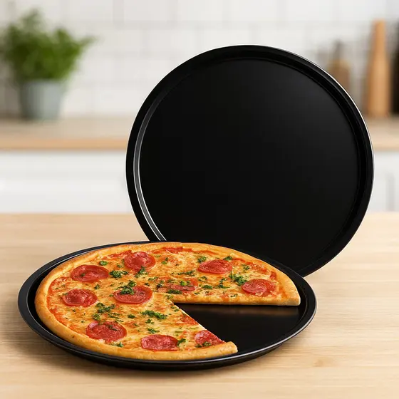 Assadeiras Formas De Pizza Grande Antiaderente 30/32/36CM