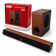 Soundbar Para Tv Subwoofer Home Theater 125w Bass Bluetooth MTS-2036 Tomate Original