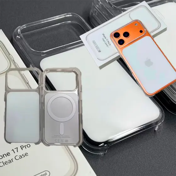 Nova Capa Transparente Magsafe iPhone 17 17 Pro 17 Pro Max Anti-Impacto Capinha Case Premium Magnética