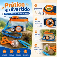 Observador De Insetos Infantil Com Lente De Ampliação Recipiente Transparente Para Exploração