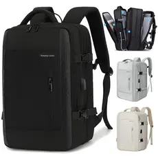 Mochila Viagem Executiva Expansível 45L Impermeável USB Masculina e Feminina Reforçada para Notebook
