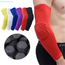 MXBEAUTYFE Cotovelo Suporte Braçadeira De Futebol Correndo Armguards Secagem Rápida Proteção UV Esporte Cotoveleira