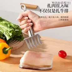 🔥 Utensílio para amaciar carne 🔥 Macaco de bife Antiferrugem Amaciador de Carne Do Fivela Inserção De Carne Agulha Bu